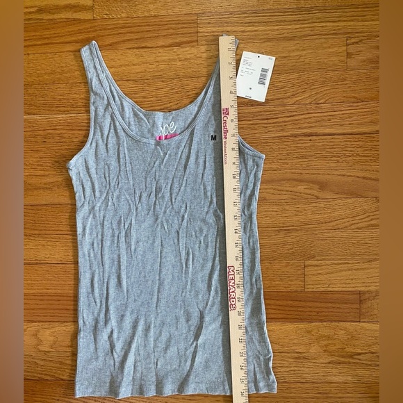 Joeboxer Tank Top Women’s Medium Heather Gray, Ribbed V neck NWT - Picture 7 of 7